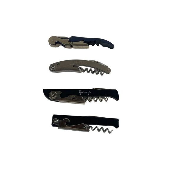 Lot Of 4 Corkscrews - Gurney's Hugger Franmara & Unbranded - Wine Bottle Openers - Picture 1 of 16